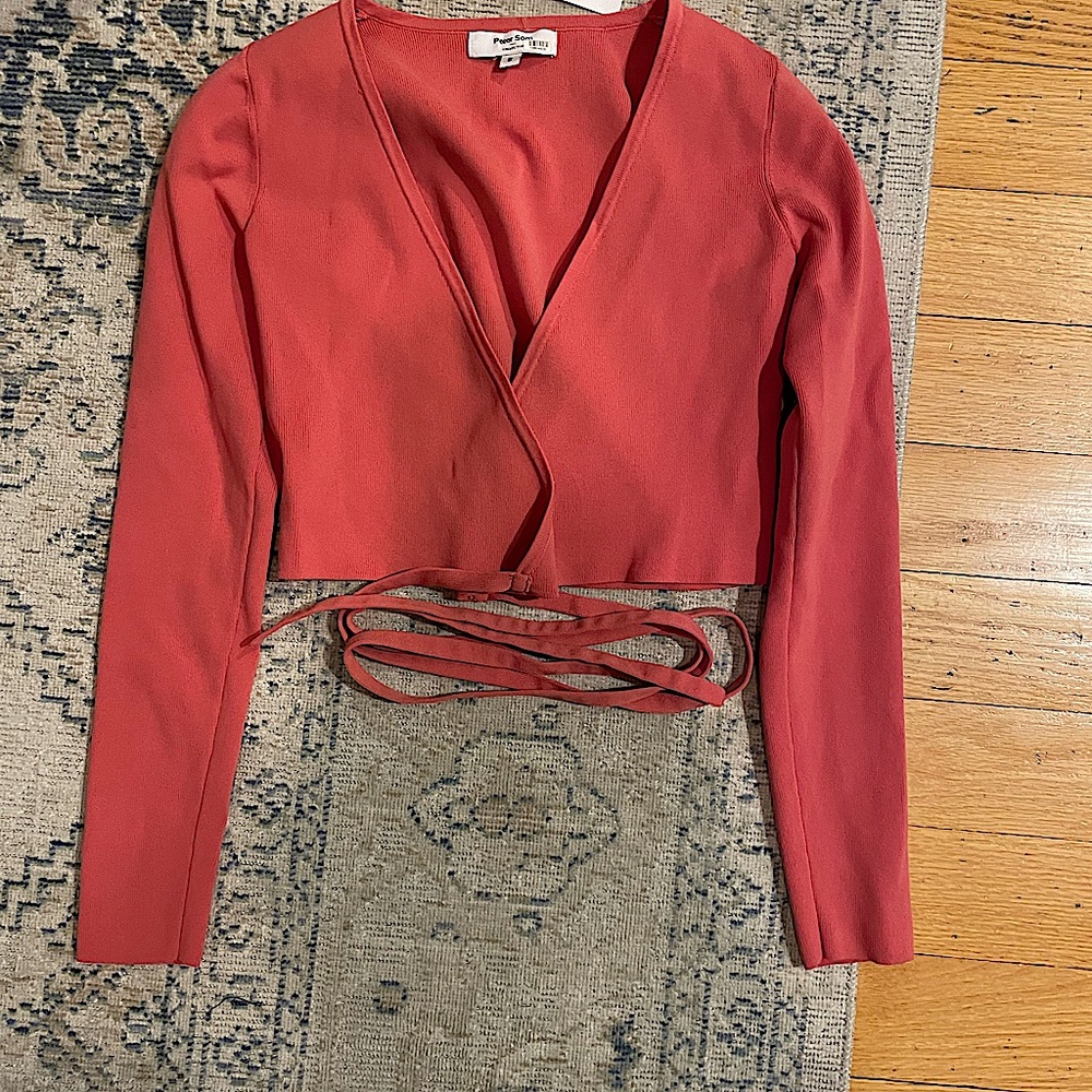 Peter Som Collective Wrap Tie Sweater